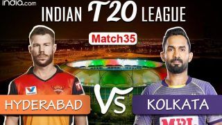 LIVE Sunrisers Hyderabad vs Kolkata Knight Riders Match 35 Live Cricket Score And Updates: Morgan-Led Kolkata Woyld Look to Bounce Back in Abu Dhabi